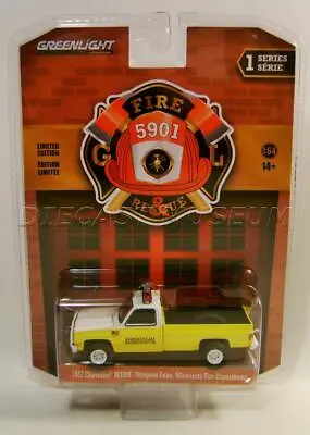 1987 '87 Chevy M1008 Sturgen Lake Minnesota Fire & Rescue 5901 Greenlight 2021 • $6.49