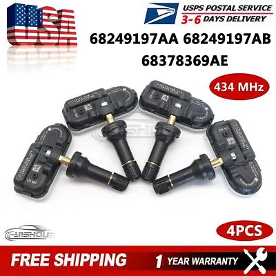 (4) TPMS 68249197AA For 2014-2018 DODGE RAM 1500 2500 3500 TIRE PRESSURE SENSOR • $40.49