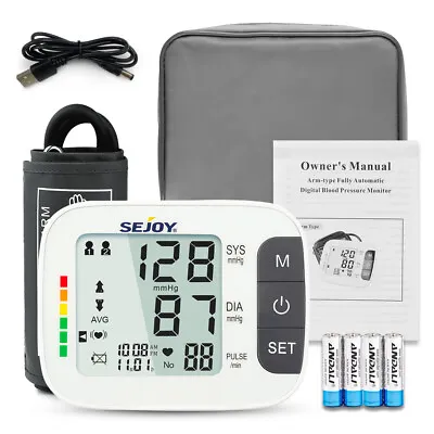 SEJOY Automatic Blood Pressure Monitor Digital Upper Arm BP Cuff Machine Meter • $32.99