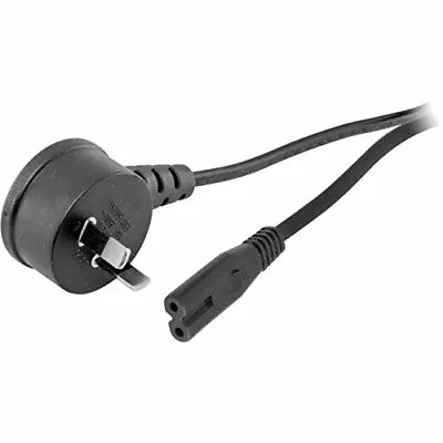$14.95 • Buy 720ACR 2M Flat Mains Figure-8 Lead Iec-C7 Cord Right Angle Plug Xbox X/S PS5