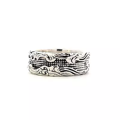 David Yurman 925 Sterling Silver Waves Band • $300