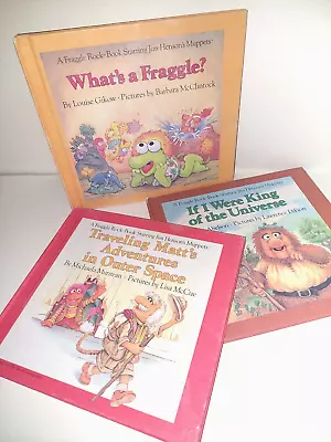 Vintage FRAGGLE ROCK Weekly Reader Book Lot (3) Jim Henson Muppets (1984) HC  • $12.99