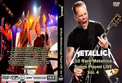 Metallica 10 Rare Metallica Songs Played Live Vol 4 Dvd!! New Sealed!! Kiss • $29.99