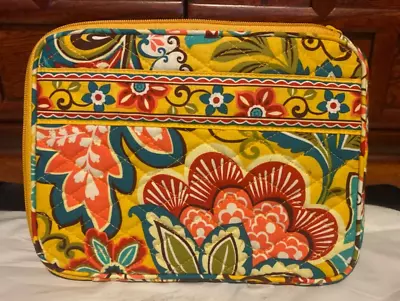 EUC VERA BRADLEY Tablet E-Reader Sleeve Case Zip Around NWT Clementine 6”x8.5” • $12