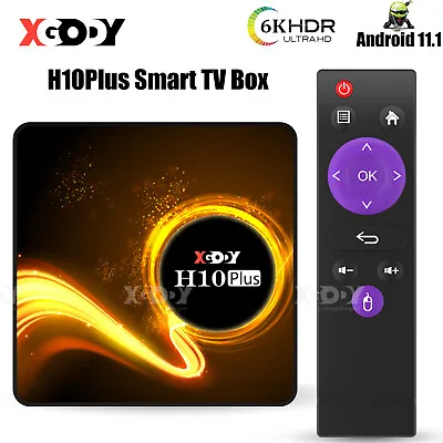 £37.59 • Buy XGODY H10PLUS 6K TV Box HD Android 11.1 Quad Core Media Player 2.4/5G WIFI HDMI 