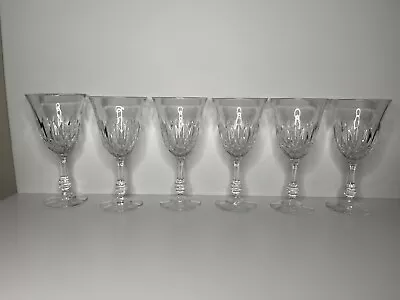 Fostoria KIMBERLY Set Of 6 Tall Crystal Magnum Wine Glasses 7 3/8” 14oz • $55