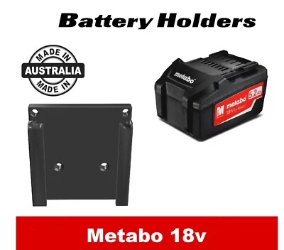 £4.37 • Buy Metabo 18v Battery Mount - Holder Tool Rack Organisation