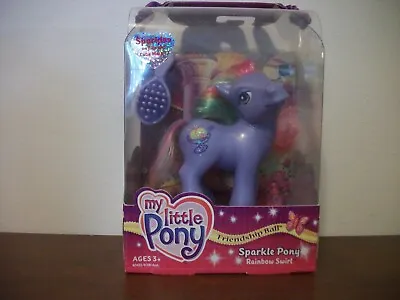 New-g3  My Little Pony Friendship Ball Sparkle Pony  Rainbow Swirl  • $16.50