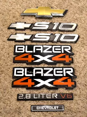 1986-1994 S10 Blazer 4x4 2.8 Liter V6 Emblems Badge Decal Used Used • $79