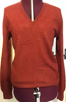 M&S Women’s V Neck Cashmere Jumper UK 8 • £0.99