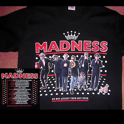 Madness - Size Xl - 2010 Uk Tour T Shirt - Printed Both Sides - Mint Kix79 • £19.99