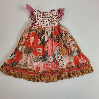 Matilda Jane Girls Dress Platinum Size 2 Floral • $15.99
