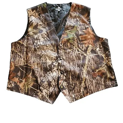 Mossy Oak Men's Size 2X Camouflage Tuxedo Vest By Bright Colored Tuxedos  • $10.95