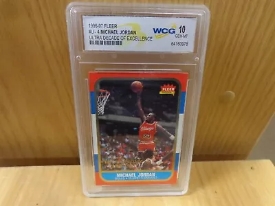 Michael Jordan 96-97 Fleer Decade Of Excellence Graded Wcg 10 1996-1997 • $32.99