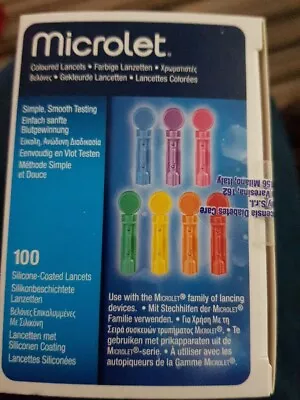 Microlet Lancets - 100 Lancets Per Box Sealed  • £1.99