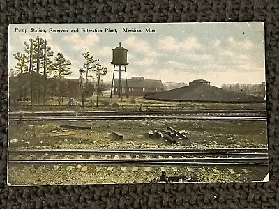 PUMP STATION & RESERVOIR MERIDIAN MISSISSIPPI MS Postcard LAUDERDALE COUNTY • $9.99