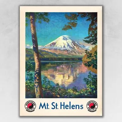 Durable 24  X 32  Mt. St. Helens C1920s Vintage Travel Poster Wall Art • $49.99