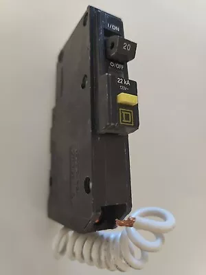 Square D QOB120GFI 20A Single Pole Circuit Breaker (No Original Box) • $48.95