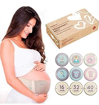 MATTERNA Pregnancy Belt Maternity Belly Support Band Breathable Baby Shower Gift • $13.99