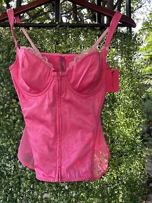 Betsey Johnson Intimates LOGO NWT VINTAGE 34B Corset Top Bustier Bodice • $36.90