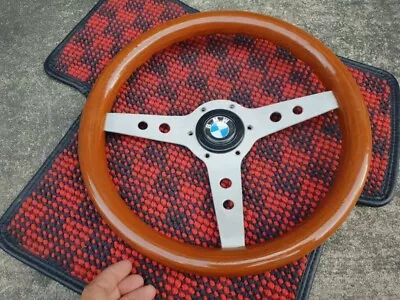 RARE Vintage Cisa Wood Steering Wheel With BMW Horn Button E12 E9 E21 E30 • $220