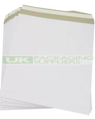 100 Strong 12  Record Vinyl Lp White Cardboard Self Seal Mailers Envelopes - New • £49