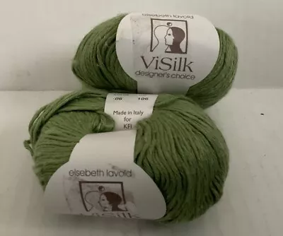 Elsebeth Lavold Visilk Yarn Lot Of 2 90% Viscose 10% Silk • $12