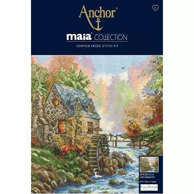 Anchor Maia Collection Counted Cross Stitch Kit  Cobblestone Mill  DIY • $42.87