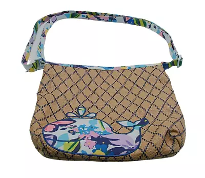 Vera Bradley Happy Whale Bag Crossbody Marian Floral Hipster Nautical Beach Wove • $24.97