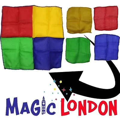 1x Thumb Tip Blendo Finger Magic Trick Silk Vanish 4 Colour Silk • £5.99