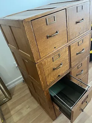 Oak Antique 4 Drawer Office Or Li • $1400