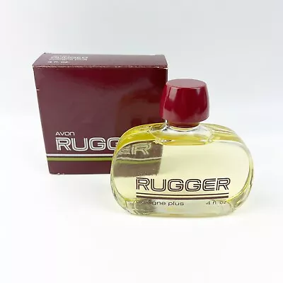 NEW Vintage Avon Rugger Men’s Cologne Plus 4 Oz Splash Box 1981 • $54.99
