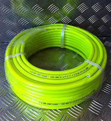 6mm ID X 100mtr Coil Hi-Vis Yellow Water Fed Pole Hose WFP • £59.94
