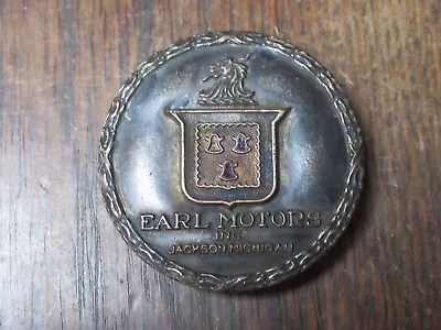 Rare 1922-1923 Earl Motors Inc. Jackson Michigan Radiator Emblem • $100
