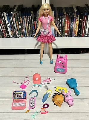 Mattel My First Barbie Doll & School Pack Accessories Soft Touch Easy To Dress • $12.50