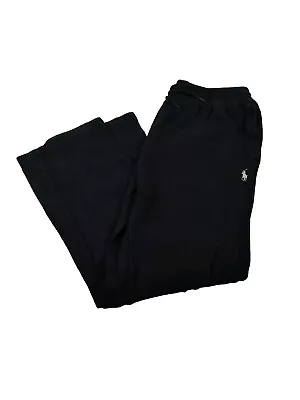 POLO RALPH LAUREN SWEATPANTS Size Medium Womens Black • £18.62