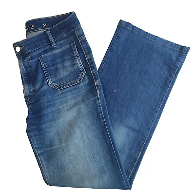 M.I.h MIH Womens Jeans Blue Waist 31 Milan Mid Rise Column Leg - Casual Wear • $15.88