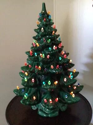 Great Large Vintage Ceramic Christmas Tree 22 1/2” Tall! • $165