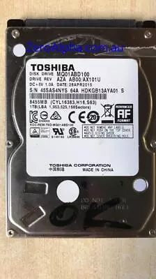 MQ01ABD100 Toshiba Donor Hard Drive AX101U 28APR2015 • $249