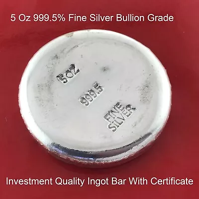 999.5 Silver Bullion Multi Size Ingot Rounds Bars Jewelry Making Or Investing • $284.95