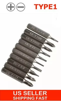 10pcs Screwdriver Micro Torx Bit Set Ph0ph00t4t5pz0pz1sl2sl3point Hex 4 • $8.99