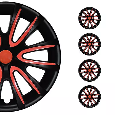 15  Wheel Covers Hubcaps For Ford Mustang Black Matt Red Matte • $99.90