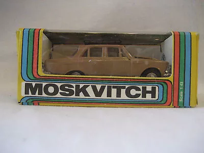 Original Vintage Russian MOSKVITCH 408 Diecast Car Toy USSR Soviet 1:43 W/BOX !! • $95