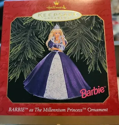 Hallmark 1999 Millenium Barbie Ornament And The Regular Millenium Barbie • $42.95