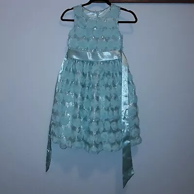 ☆ American Princess Formal Pagent Flower Girl Fancy Mint Green Dress • £30.56