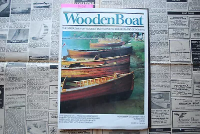 WoodenBoat Magazine  Restoring Molded Wooden Boats  Nov / Dec 1983 No. 55 M-069 • $16.32