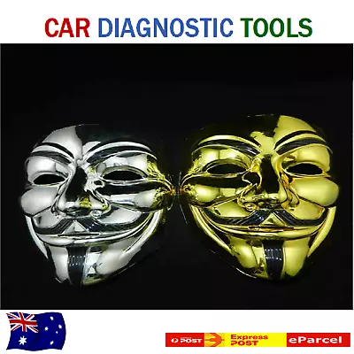 $10.72 • Buy 2x Funny V Vendetta Halloween Fancy Cosplay Party Create Guy Anonymous Mask.AT