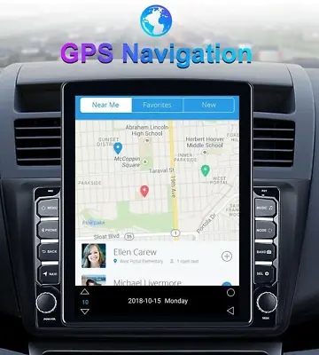 9.7in Radio Car Navigation HD Touch Screen For Android 9.1  Stereo Quad-core GPS • $177.56