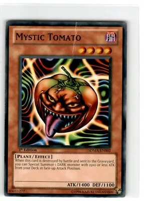 Yu-Gi-Oh! Mystic Tomato Common SDMA-EN002 Moderately Played 1st Edition • $2.14