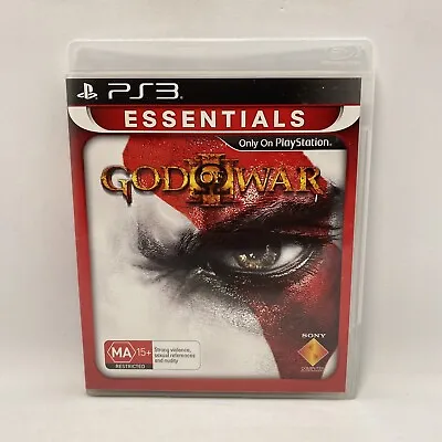 God Of War III 3 PS3 PlayStation Complete With Manual Free Tracked Postage • $11.99